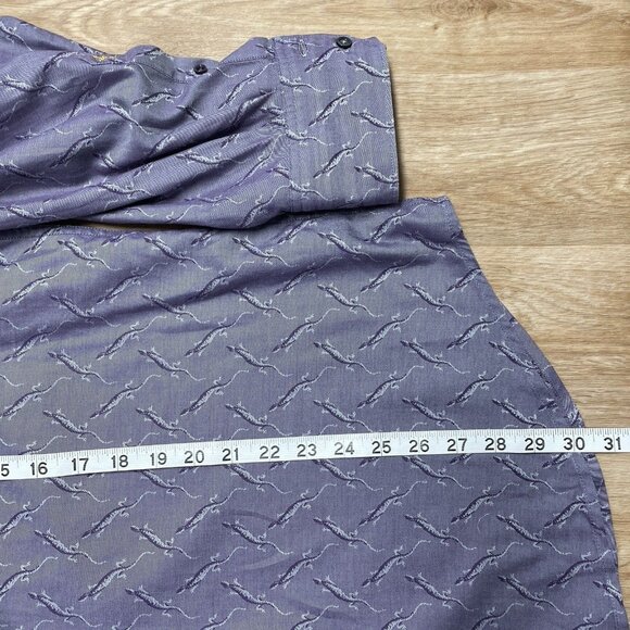 ROBERT GRAHAM SHIRT BUTTON UP FLIP CUFF LIZARD PATTERN EMBROIDERED BACK MENS 2XL - Picture 11 of 13